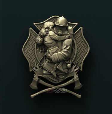 FIREFIGHTER 3D STL 3DWave